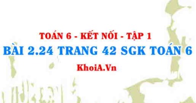 Bài 2.24 trang 42 SGK Toán 6 tập 1 Kết nối tri thức